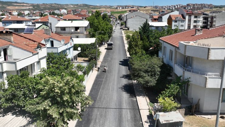Büyükşehir’den İnegöl’e 1,5 kilometrelik yeni asfalt hattı