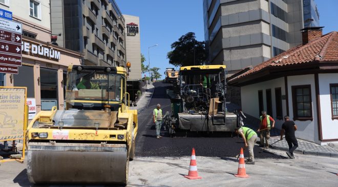 Çekirge’de asfalt yenileme çalışması tamamlandı