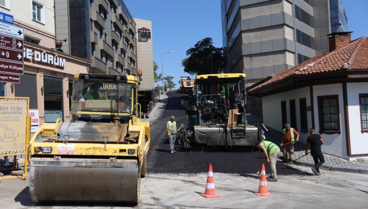 Çekirge’de asfalt yenileme çalışması tamamlandı