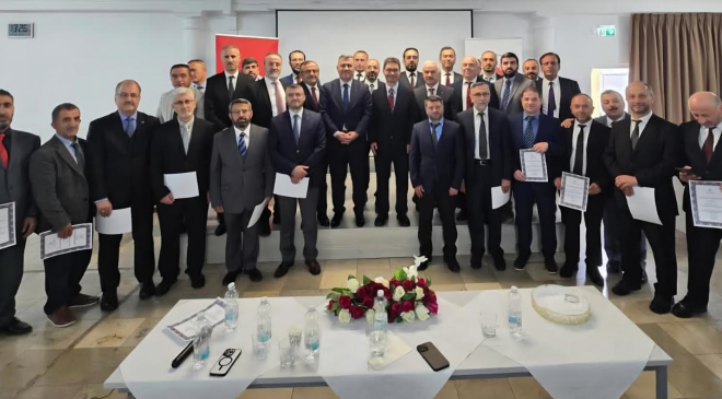 Gurbete hizmet eden din görevlilerine Münih’te vefa