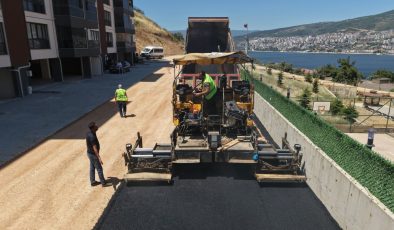 Gemlik’in yeni yerleşim alanlarında güvenli ulaşım için yoğun çalışma