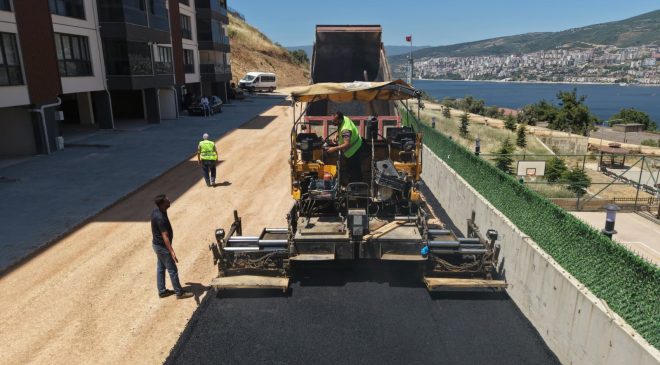Gemlik’in yeni yerleşim alanlarında güvenli ulaşım için yoğun çalışma