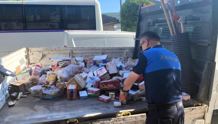 Gemlik’te depo denetiminde skandal görüntü
