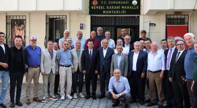 Osmangazi Belediye Başkanı Erkan Aydın’dan mahalle mesaisi