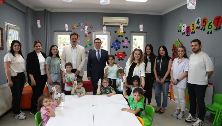 Nilüfer’de çocukların süt tüketimine destek