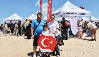 Nilüfer Uçurtma Şenliği ile gökyüzü renklendi