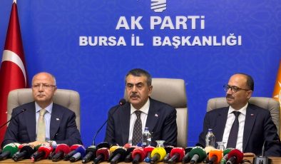 Bakan Tekin’den Bursa’da eğitim ve maarif modeli vurgusu