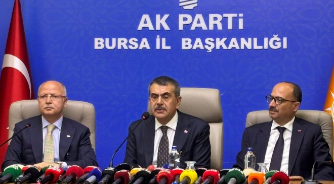 Bakan Tekin’den Bursa’da eğitim ve maarif modeli vurgusu