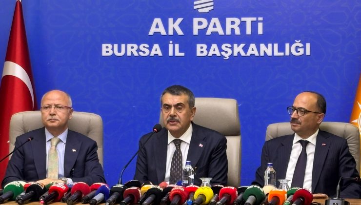 Bakan Tekin’den Bursa’da eğitim ve maarif modeli vurgusu