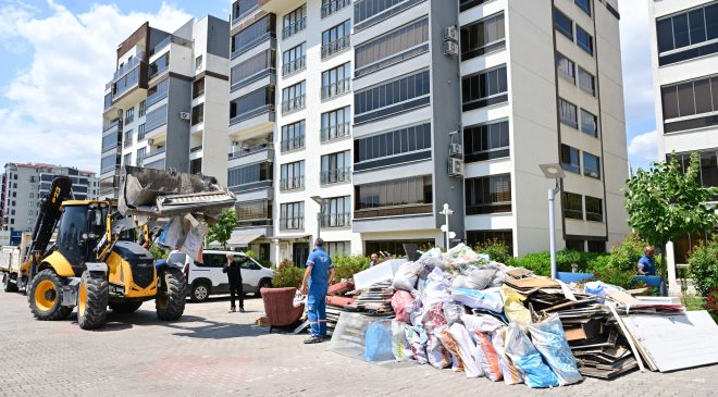 Yıldırım’da yangından etkilenen ailelere yardım eli