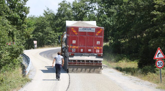 Büyükşehir’den İznik kırsalına 4,7 kilometrelik yol yatırımı