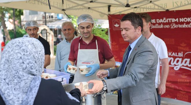 Osmangazi’de aşure kazanları birlik ve beraberlik için kaynadı