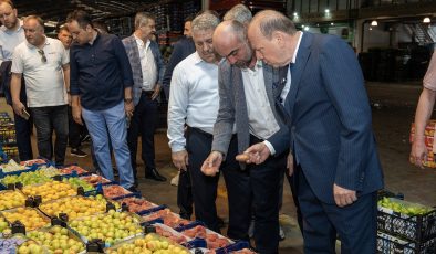 BTSO Başkan Adayı Özer Matlı’dan hal esnafına ziyaret