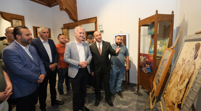 İnegöl’de resim ve şiir aynı çatı altında buluştu