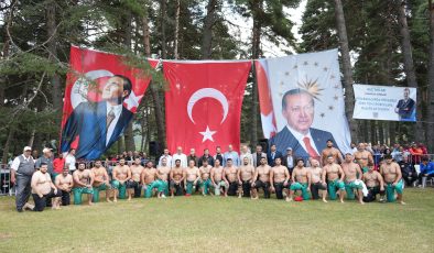 Alıç Yaylası’nda pehlivanlar kıyasıya mücadele etti