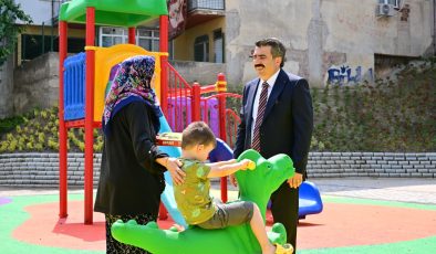 Yıldırım’daki parklarda bakım seferberliği