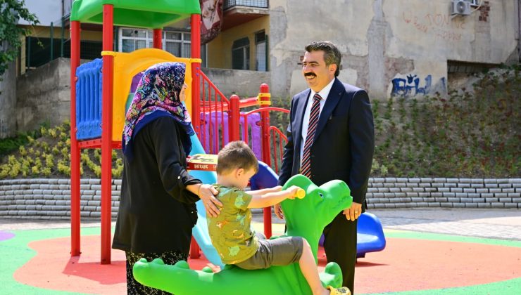 Yıldırım’daki parklarda bakım seferberliği