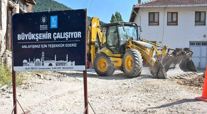 Keles’te 5 bin 800 metrelik içme suyu hattı