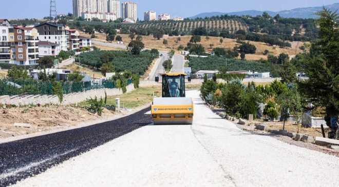 Bursa’da mezarlık yolları yenileniyor