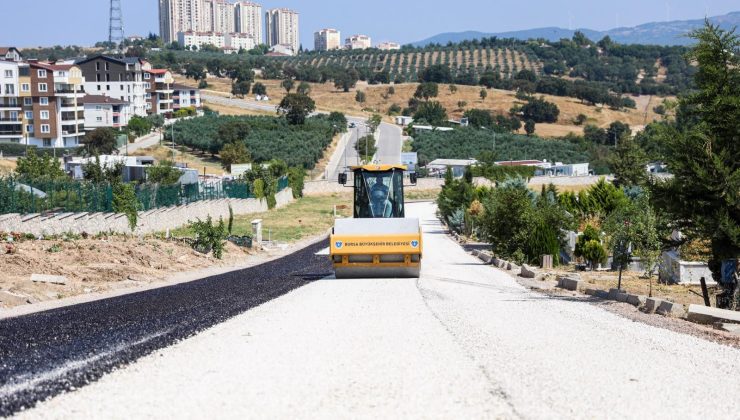 Bursa’da mezarlık yolları yenileniyor