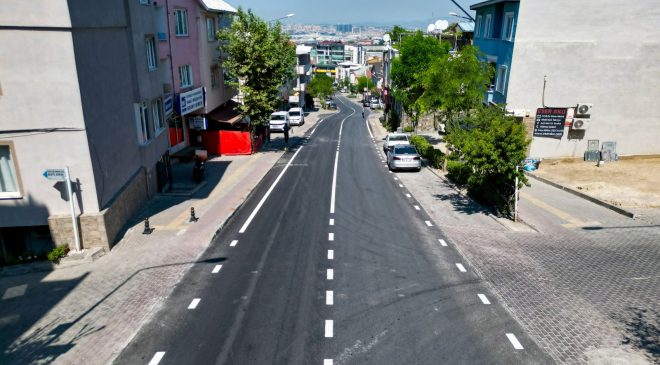 Üçevler’de yıllardır beklenen yol yenilendi