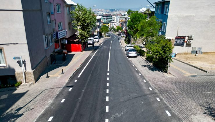Üçevler’de yıllardır beklenen yol yenilendi