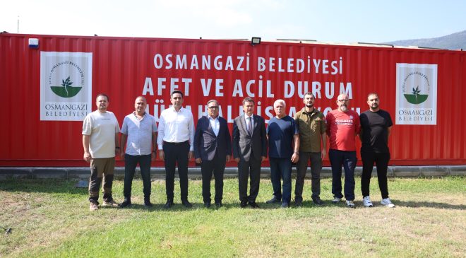 Osmangazi’de afetlere karşı uydu iletişimi ve drone sistemi devrede