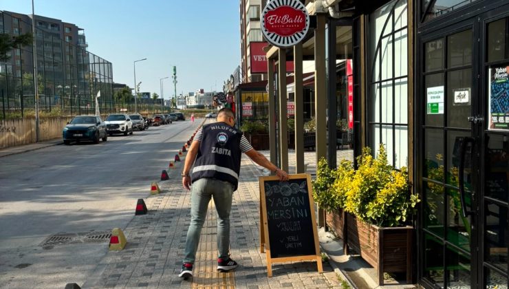 Nilüfer’de 11 mahallede kaldırım temizliği! İşletmelere uyarı