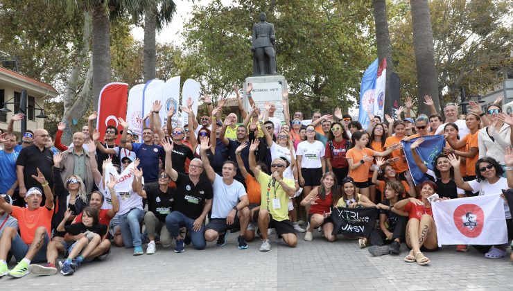 Mudanya’da rekor katılımlı triatlon finali