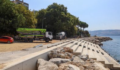 Gemlik sahili yeşile, spora ve güvenliğe kavuşuyor