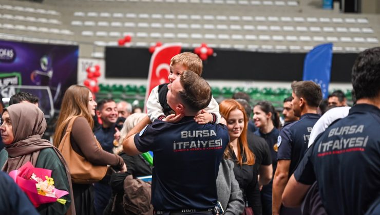 Bursa’da itfaiyeciler için gurur günü