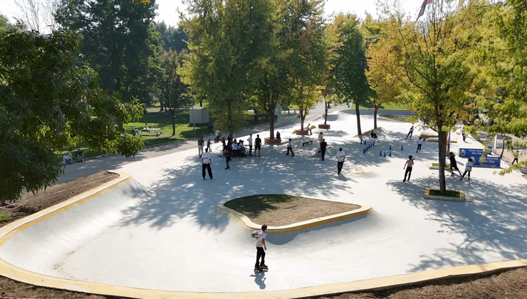 Hikmet Şahin Kültür Parkı’na modern kaykay pisti