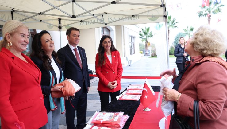 Osmangazi’de eski bayraklar yenileriyle değiştirildi