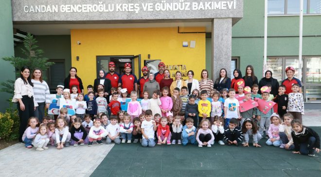 Minik öğrenciler deprem ve yangına karşı hazırlandı