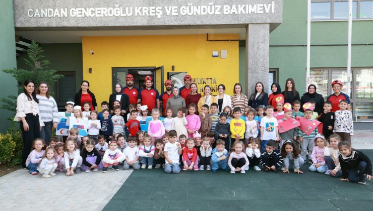Minik öğrenciler deprem ve yangına karşı hazırlandı