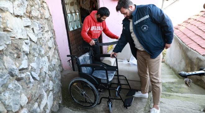 Osmangazi’de 178 kişiye tekerlekli sandalye desteği