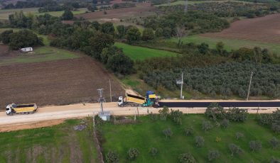 Akçalar’da altyapı çalışmasının ardından asfalt mesaisi